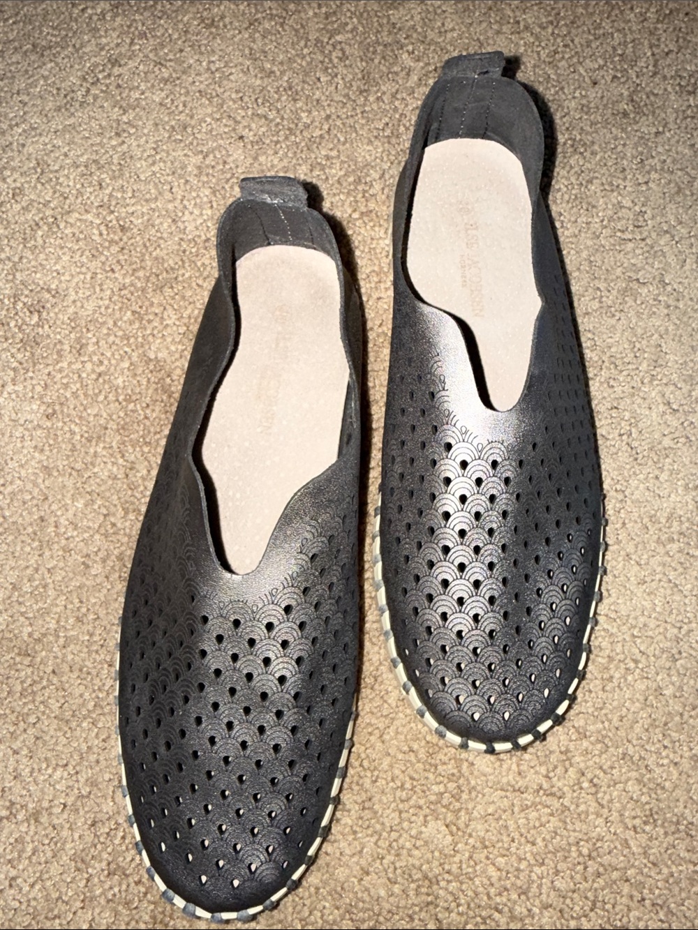 Ilse Jacobsen Tulip Laser-Cut Slip-On Flats 38 - Picture 3 of 10